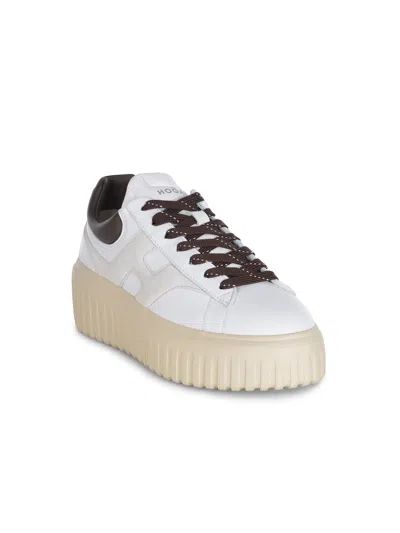 Hogan H-stripes Sneakers In White