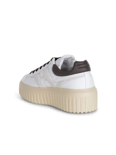Hogan H-stripes Sneakers In White