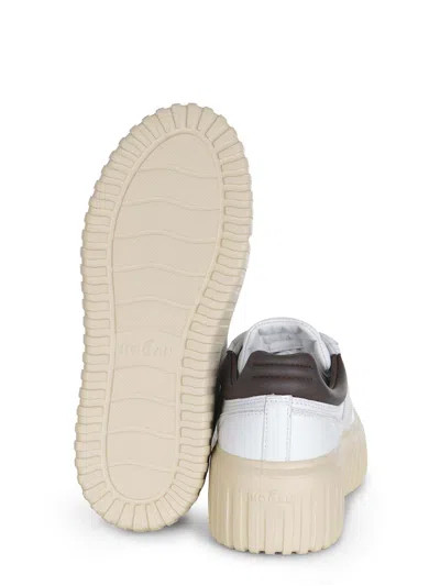 Hogan H-stripes Sneakers In White