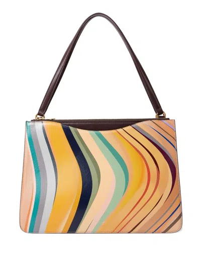 Paul Smith Dusky Swirl Double Zip Tote Bag In Multi