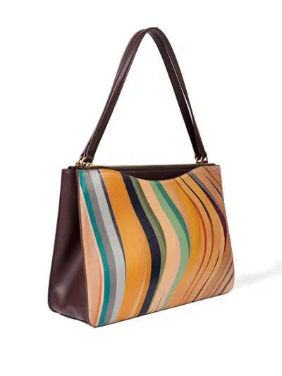 Paul Smith Dusky Swirl Double Zip Tote Bag In Multi