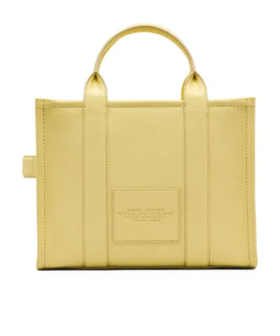 Marc Jacobs The Leather Medium Tote Bag In Brown