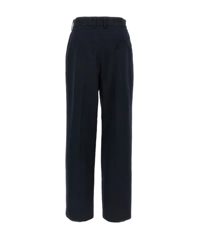 Blazé Milano Pleated Pocket Straight Trousers In Blue