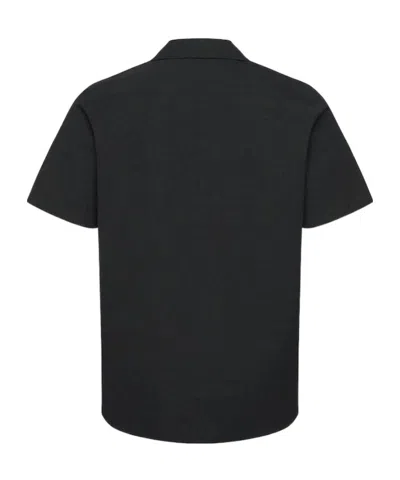 Hugo Boss Oversize-fit Shirt In Broderie-anglaise Cotton In Black