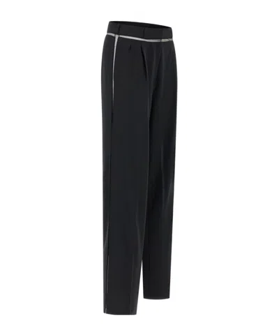 Nensi Dojaka Anouk Tulle-insert Pants In Black