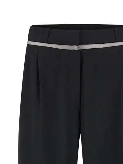 Nensi Dojaka Anouk Tulle-insert Pants In Black