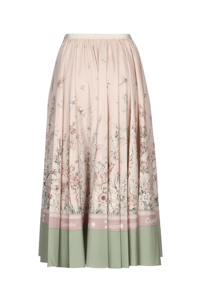 Dior Patterned Skirt In Brown