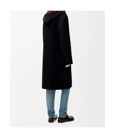 Loewe Wool-cashmere Duffle Coat In Green
