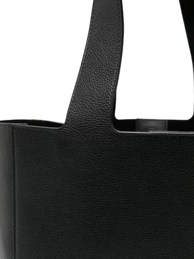 Strathberry Melody Tote Fine Grain Leather Black Bags