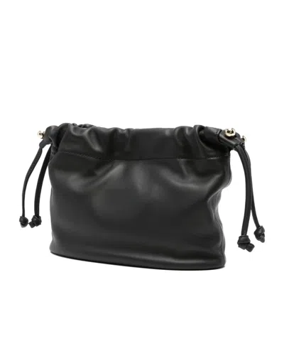 Strathberry Charlotte Drawstring Soft Nappa Black Bags