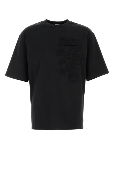 Dsquared2 Dsquared Men Black Cotton Dsquared X Magliano T-shirt In Black