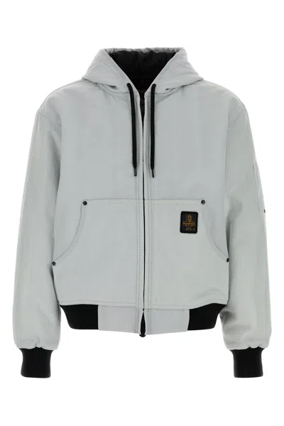 Refrigiwear Ice Nylon Corby Bomber Jacket In Gray