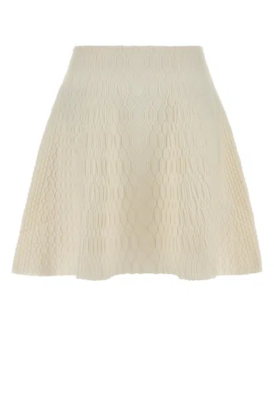 Balmain A-line Skirt In Neutral