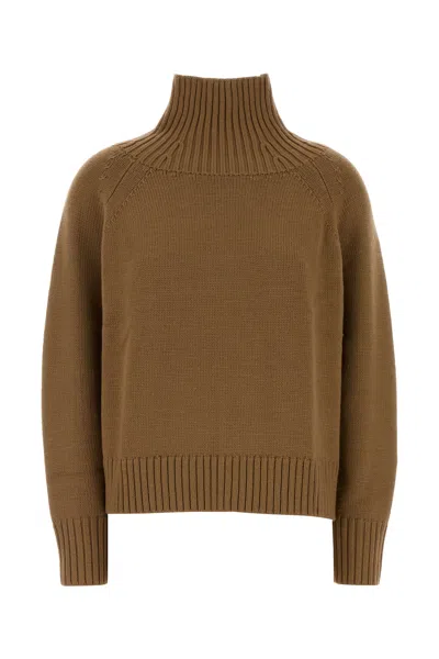 Michael Michael Kors Michael By Michael Kors Camel Wool Sweater In Brown