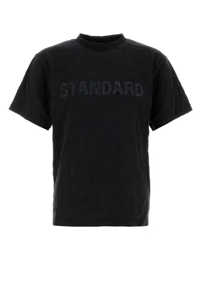 Balenciaga Standard Print Faded T-shirt In Black