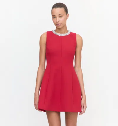 Hill House Home The Parker Dress Cherry In Red