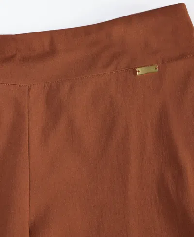 Inc International Concepts Plus Size Mid-rise Pull-on Straight-leg Pants, Created For Macy's In Red