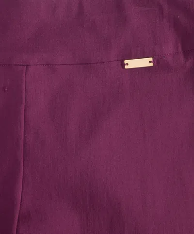 Inc International Concepts Women's Tummy-control Pull-on Straight-leg Pants, Created For Macy's In Purple