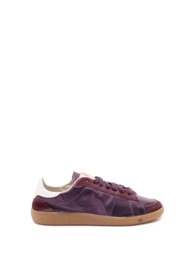 Patrizia Pepe 93 Skin Sneakers In Laminated Nappa In Purple