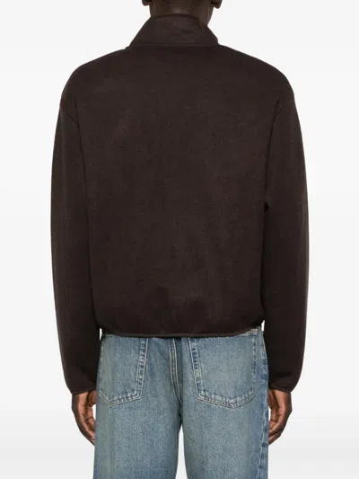 Sunflower Half Zipper Sweatshirt In Brown