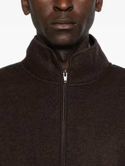 Sunflower Half Zipper Sweatshirt In Brown