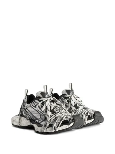 Balenciaga Mens 3xl Extreme Laces Logo Sneaker In White