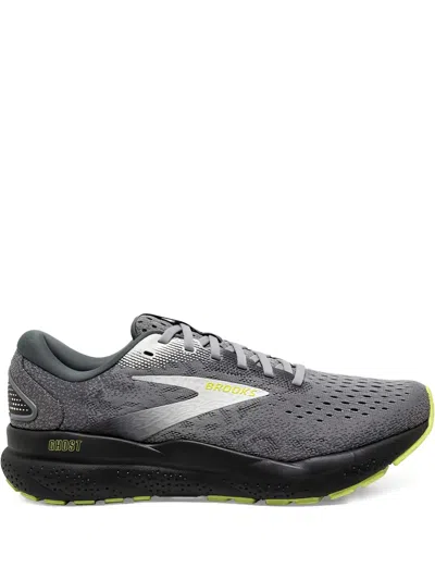 Brooks Ghost 16 Lace-up Sneakers In Gray