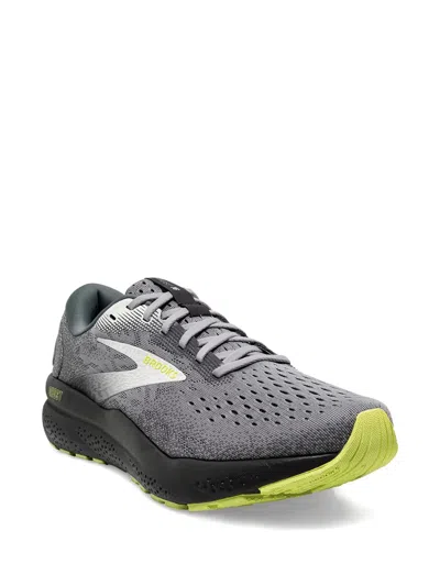 Brooks Ghost 16 Lace-up Sneakers In Gray