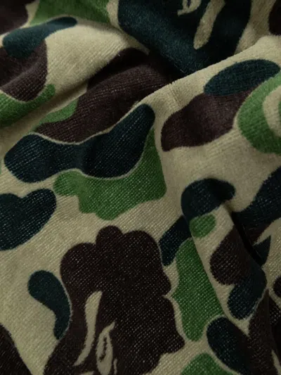 A Bathing Ape Camouflage Logo Towel In Multi