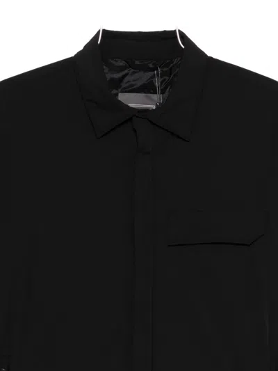 Herno Casual Long Sleeve Shirt Jacket In Black