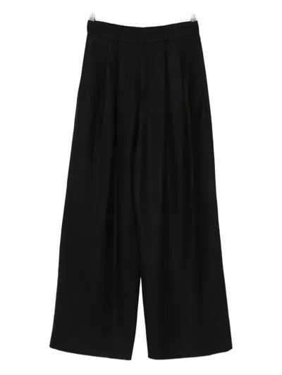 Susanne Bommer Pleated Pants In Black