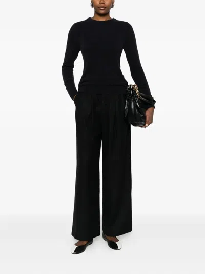 Susanne Bommer Pleated Pants In Black