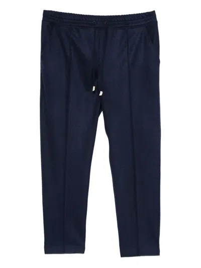 Eleventy Elasticated-waistband Trousers In Blue