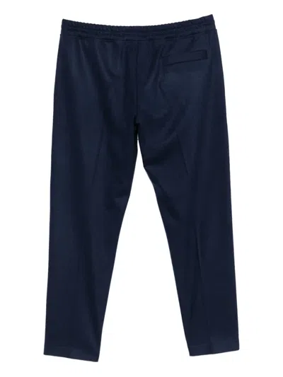 Eleventy Elasticated-waistband Trousers In Blue