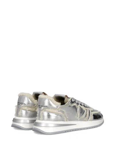 Philippe Model Paris Tropez 2.1 Low Sneakers In Silver