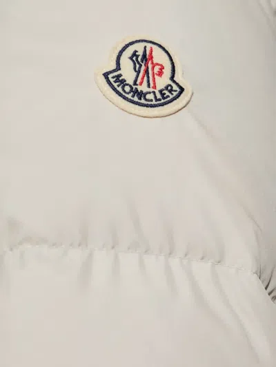 Moncler Womens Natural Brossette Quilted Shell-down Jacket In White