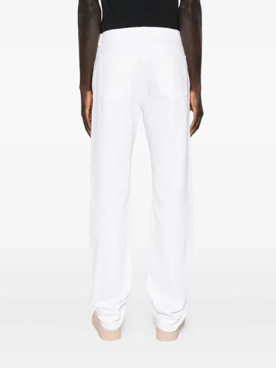 Husbands Rivet-detail Jeans In White