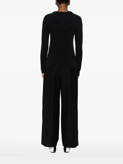 Susanne Bommer Wool Crewneck Sweater In Black