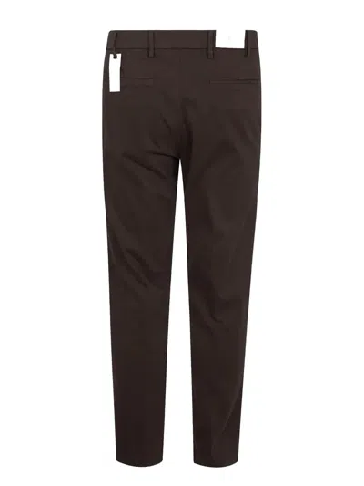 Michael Coal Logo-patch Trousers In Brown