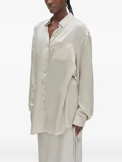 Ann Demeulemeester Elisabeth Long High Comfort Shirt In White