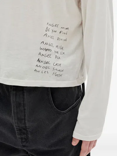 Ann Demeulemeester Bike Printed Long-sleeve T-shirt In Neutral