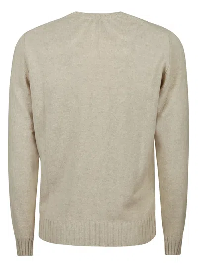 Filippo De Laurentiis Crewneck Sweater Ls In Neutral
