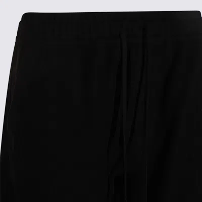 Thom Krom Drawstring Wool Trousers In Black