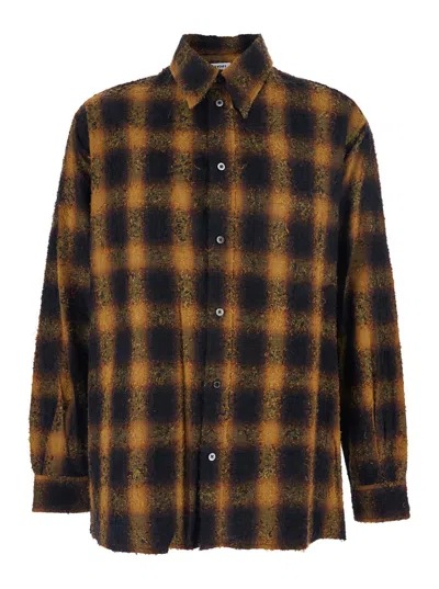 Jordanluca Check Patch-pocket Shirt In Black