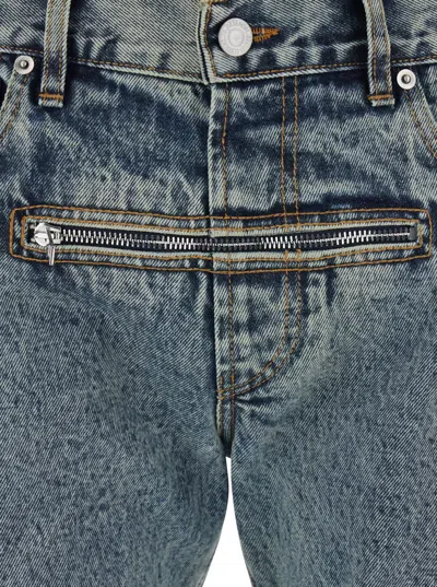 Jordanluca Zipper Jeans In Blue