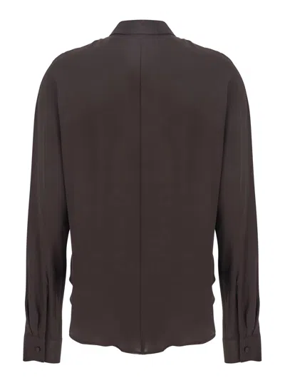 Merci Long Sleeve Shirt In Brown