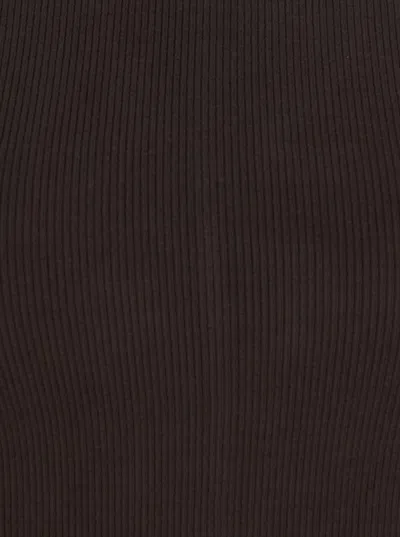 Frame Crew-neck Ribbed-knit Sweater In Brown