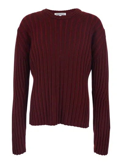 Jordanluca Drop Shoulders Jumper In Red