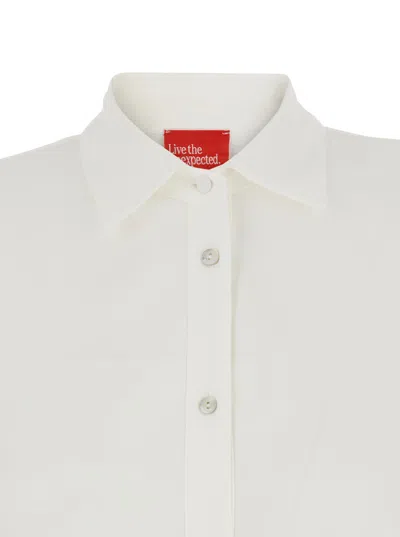 Merci Long Sleeve Shirt In White