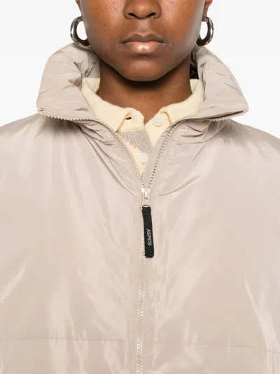 Aspesi Zip-fastening Jacket In Neutral